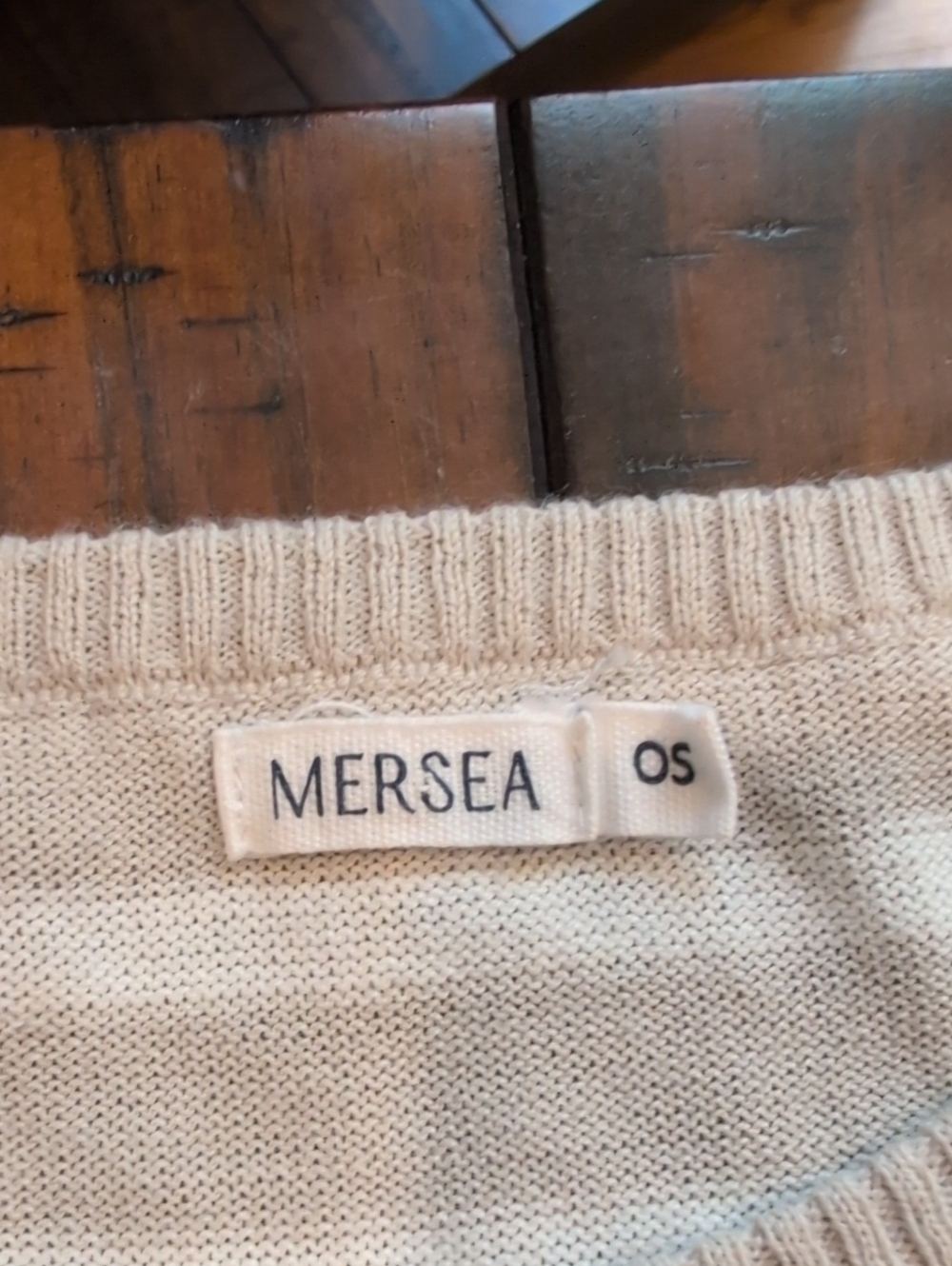 Mersea Catalina Travel Sweater Sand Stripe - Picture 5 of 10